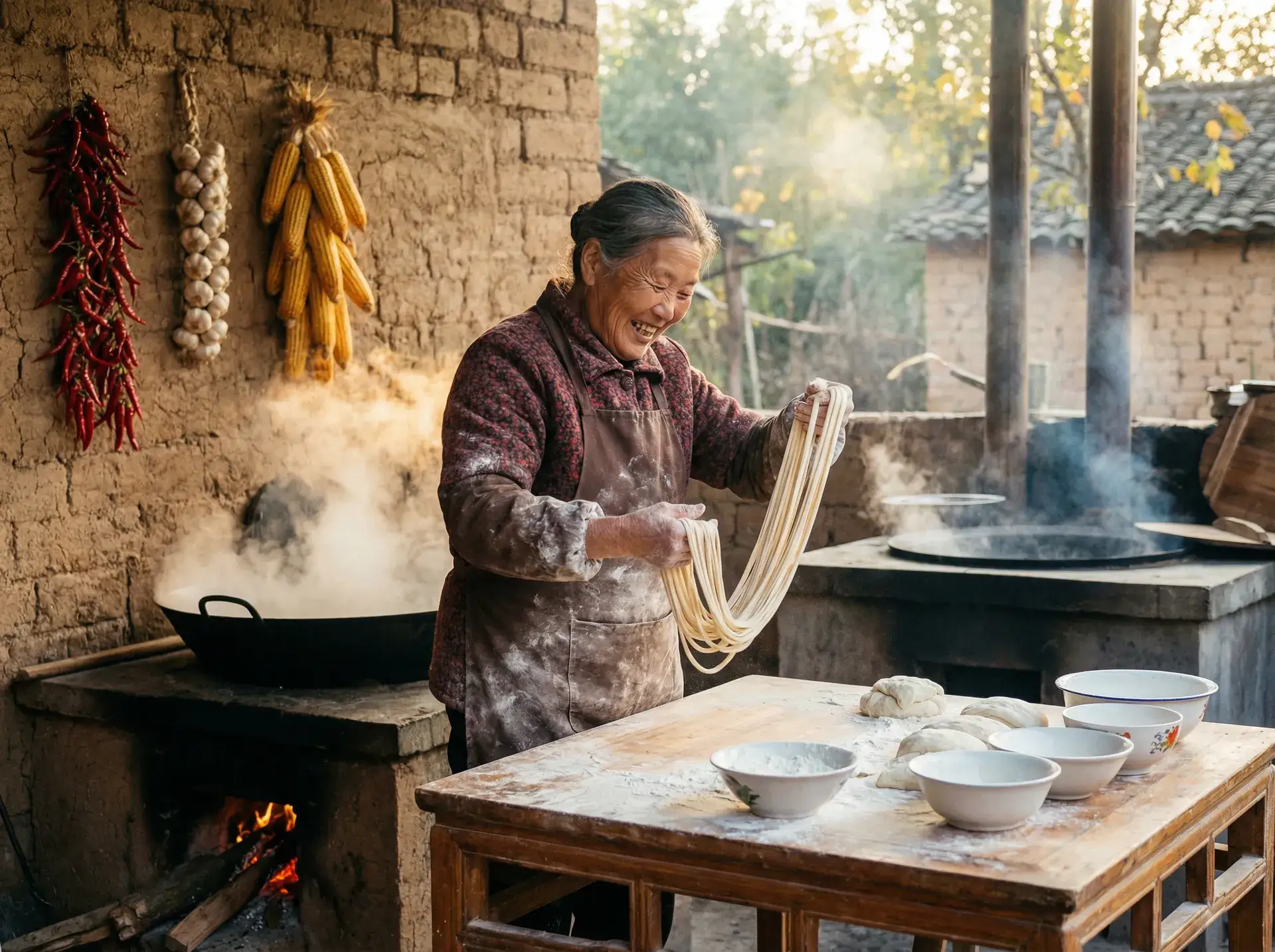 农家大嫂手擀面 - 黑料社51 乡村美食